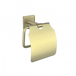 MODENA BRUSH GOLD ПОСТАВКА ЗА ТОАЛЕТНА ХАРТИЯ С КАПАК 3851BG - Продукти за баня и WC
