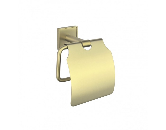 MODENA BRUSH GOLD ПОСТАВКА ЗА ТОАЛЕТНА ХАРТИЯ С КАПАК 3851BG