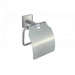 MODENA BRUSH ПОСТАВКА ЗА ТОАЛЕТНА ХАРТИЯ С КАПАК 3851BS - Продукти за баня и WC