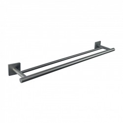 MODENA GUN GREY ДВОЕН ХАВЛИЙНИК 3848GG - Продукти за баня и WC