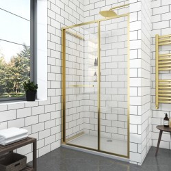 ПРЕГРАДЕН ПАРАВАН GRAZIANA BRUSHED GOLD - Душ кабини, Корита и Паравани