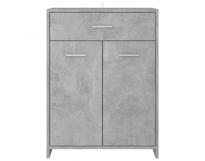 Sonata H Шкаф за баня, бетонно сив, 60x33x80 см, инженерно дърво