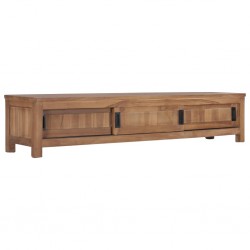 Sonata H ТВ шкаф, 150x30x30 cм, тиково дърво масив - ТВ шкафове