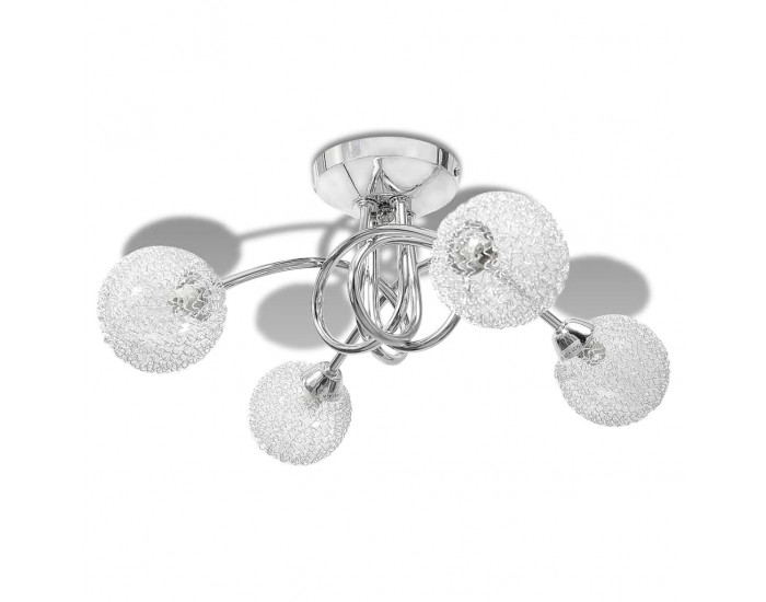 Лампа за таван с 4 мрежести абажура, за крушки тип G9