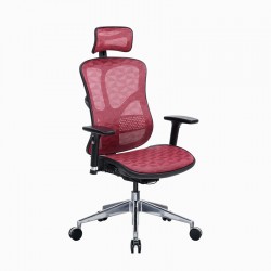 Ергономичен стол RFG TECH@STYLE, Multi-function механизъм, до 250 kg, червен - Офис столове