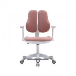 Детски стол RFG Ergo Cute White, текстил, до 100 kg, розов - Детски столове