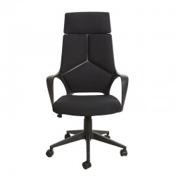 Директорски стол Force Black, текстил, Tilt механизъм, до 120 kg, черен - Офис столове