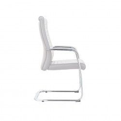 Посетителски стол RFG Bright M, екокожа, до 130 kg, бял, 2 броя в комплект - Офис столове