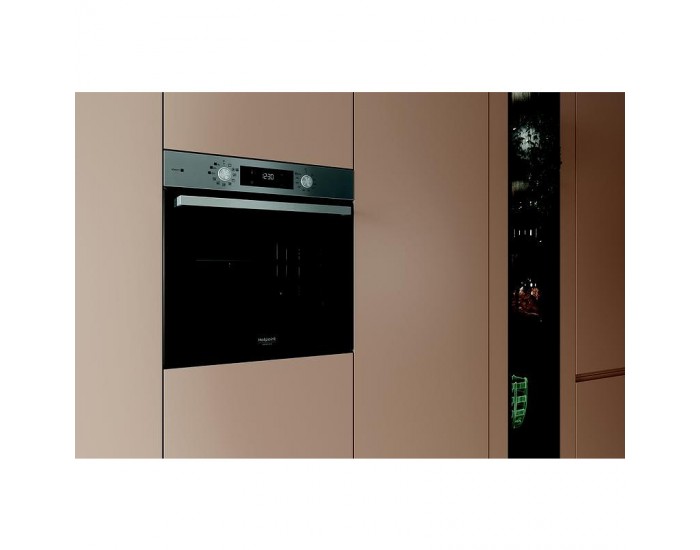 Фурна за вграждане Hotpoint-Ariston HAO 3K58HSU1 X. , Push бутони , 71 , А+ , Hydrolitic