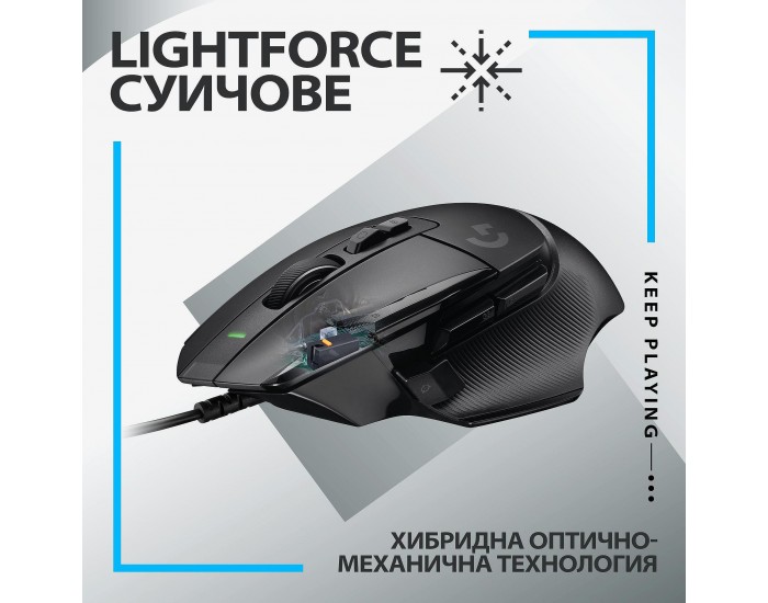 Мишка Logitech G502 X Черна 910-006138