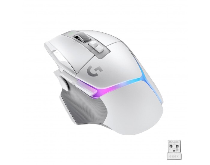 Мишка Logitech G502 X Plus Lightspeed RGB Бяла 910-006171