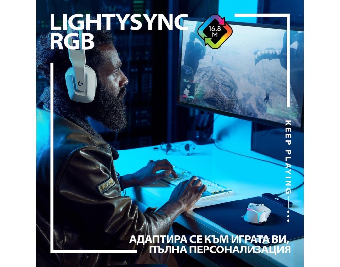 Мишка Logitech G502 X Plus Lightspeed RGB Бяла 910-006171