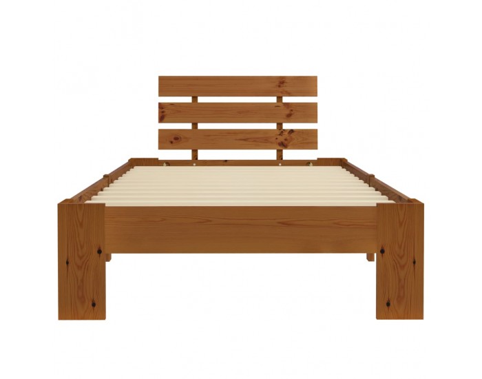 Sonata H Рамка за легло, меденокафява, бор масив, 100x200 см