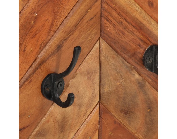 Sonata H Стенна закачалка за дрехи 90x1x35 см масивна акация и желязо