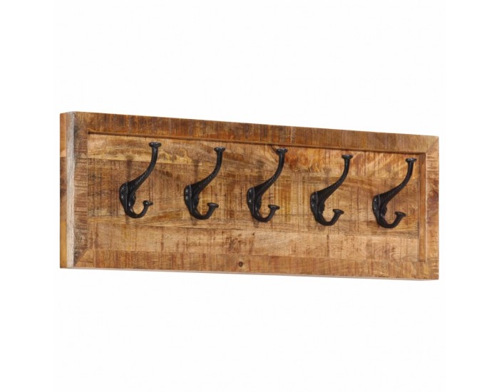 Sonata H Стенна закачалка с 5 куки манго масивно дърво