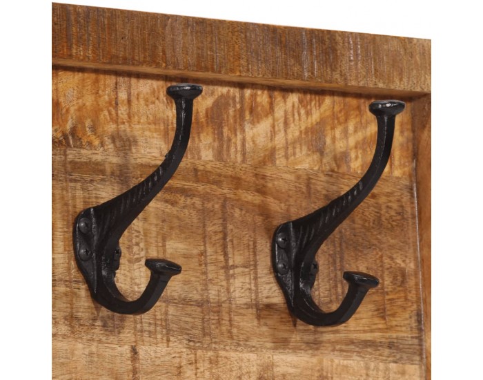 Sonata H Стенна закачалка с 5 куки манго масивно дърво