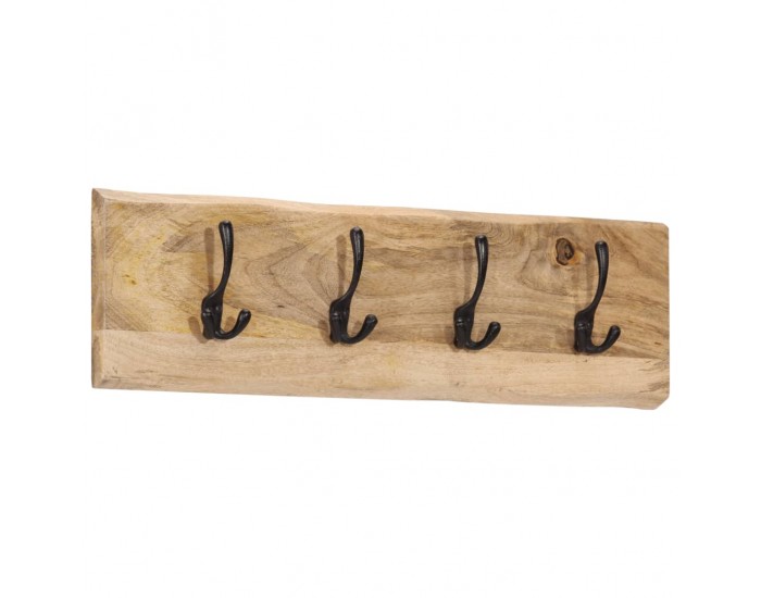 Sonata H Стенна закачалка с 4 куки манго масивно дърво