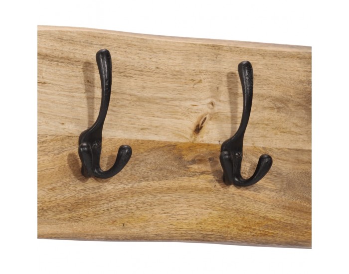 Sonata H Стенна закачалка с 4 куки манго масивно дърво