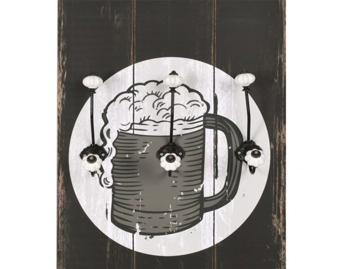 Sonata H Закачалка за дрехи с 6 куки, 120х40 см