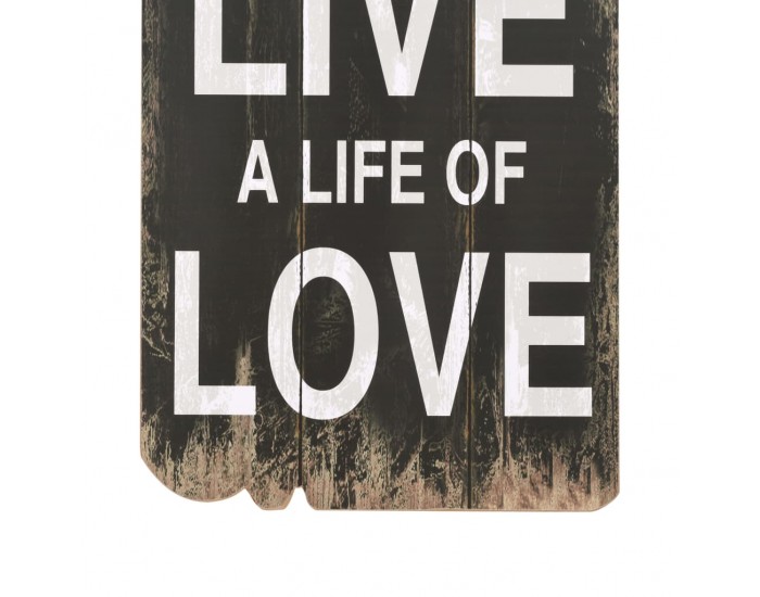 Sonata H Закачалка за дрехи с 6 куки, 120х40 см, LOVE LIVE