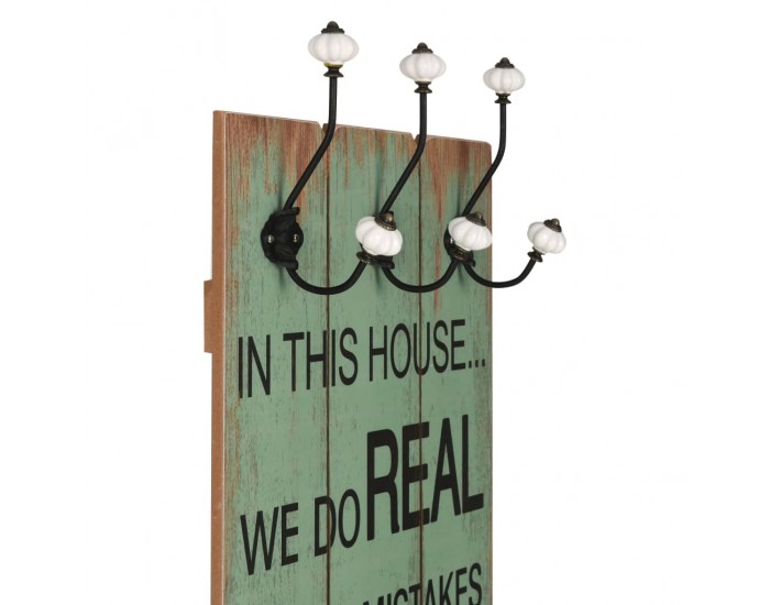 Sonata H Закачалка за дрехи с 6 куки, 120х40 см, HAPPY LOVE