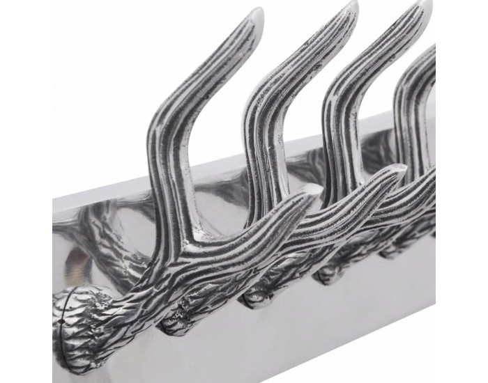 Sonata H Закачалки за палта за гардероб, 2 бр, сребристи, алуминий