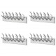 Sonata H Закачалки за палта за гардероб, 4 бр, сребристи, алуминий