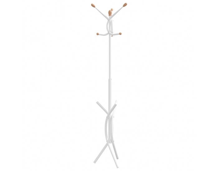 Sonata H Закачалка за връхни дрехи бяла 176 см прахово боядисано желязо