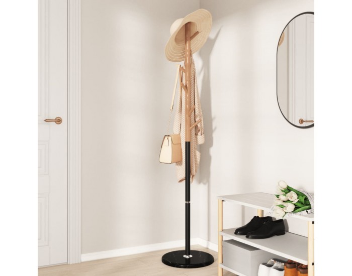 Sonata H Закачалка за връхни дрехи черна 172 см прахово боядисано желязо