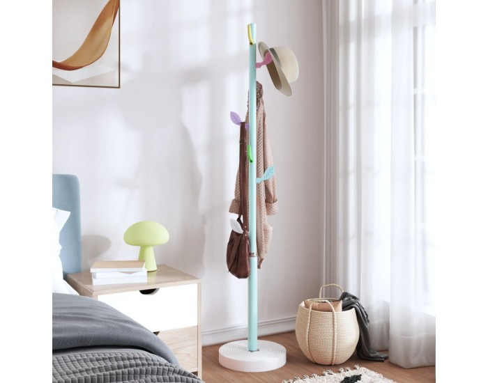 Sonata H Закачалка за връхни дрехи синя 172 см прахово боядисано желязо