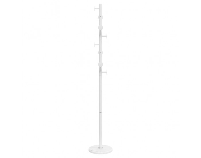 Sonata H Закачалка за връхни дрехи бяла 176 см прахово боядисано желязо