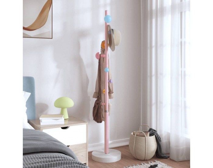 Sonata H Закачалка за дрехи розова 172 см прахово боядисано желязо