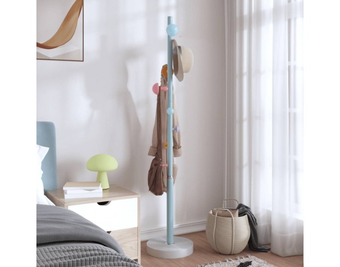 Sonata H Закачалка за връхни дрехи синя 172 см прахово боядисано желязо