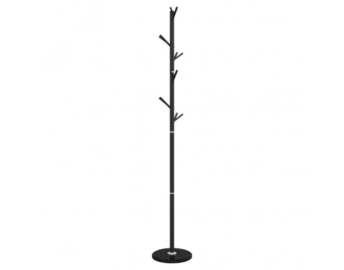 Sonata H Закачалка за връхни дрехи черна 175 см прахово боядисано желязо