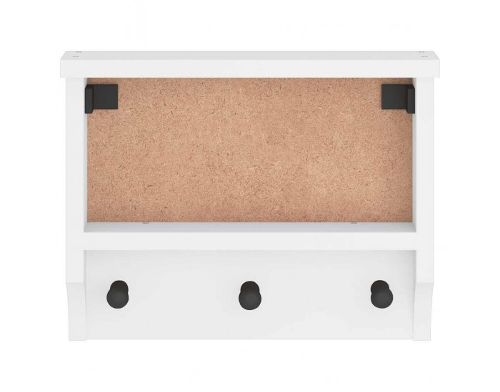 Sonata H Стенна закачалка за палта SANDNES Бяла 45x12x35 cm