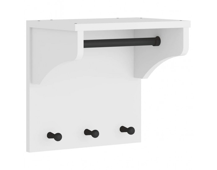 Sonata H Стенна закачалка за палта SANDNES Бяла 43x30x42 cm