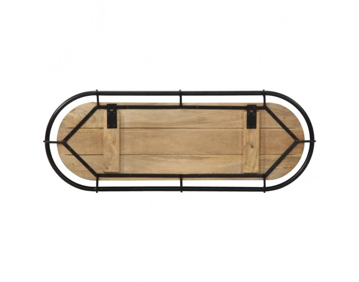 Sonata H Стенна закачалка с 5 куки масивно грубо мангово дърво