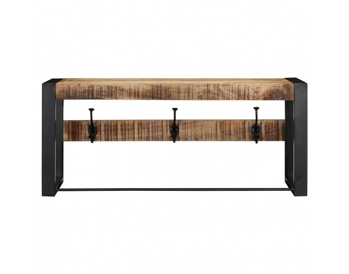 Sonata H Закачалка за палта 80x35x35 cm Масивна груба дървесина Манго