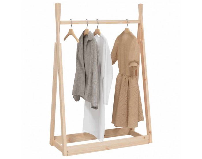 Sonata H Етажерка за дрехи 100x45x150 см бор масив