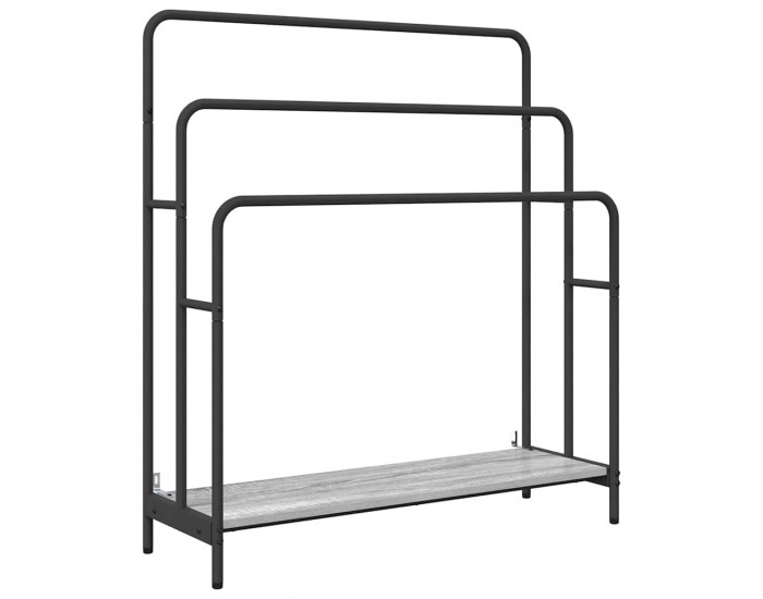 Sonata H Стойка за дрехи Сив сонома 90 x 30 x 100.5 cm Инженерно дърво