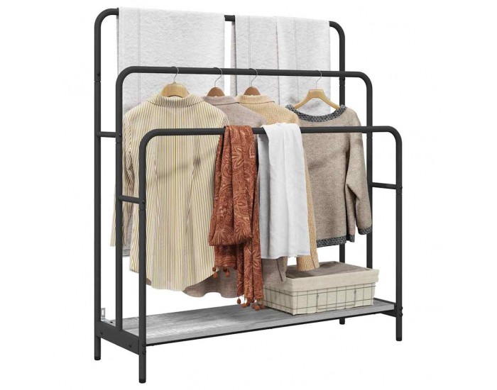 Sonata H Стойка за дрехи Сив сонома 90 x 30 x 100.5 cm Инженерно дърво