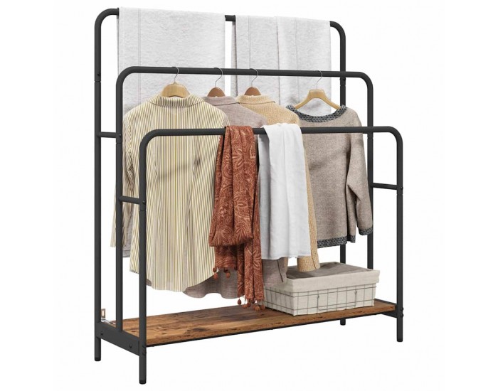 Sonata H Стойка за дрехи Старо дърво 90 x 30 x 100.5 cm Инженерно дърво