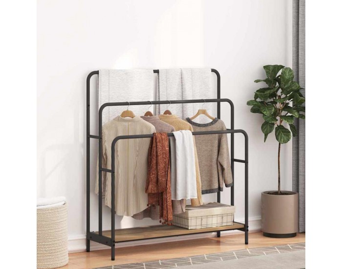 Sonata H Стойка за дрехи дъб артизан 90 x 30 x 100.5 cm Инженерно дърво