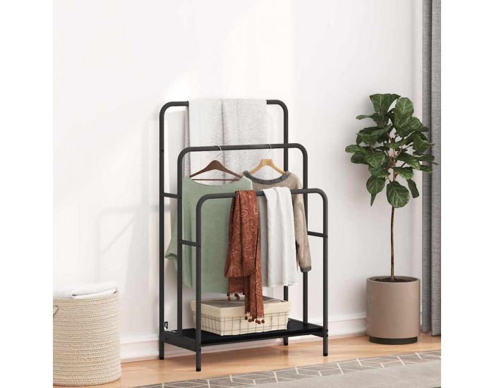 Sonata H Стойка за дрехи Черен дъб 60 x 30 x 100.5 см Инженерно дърво