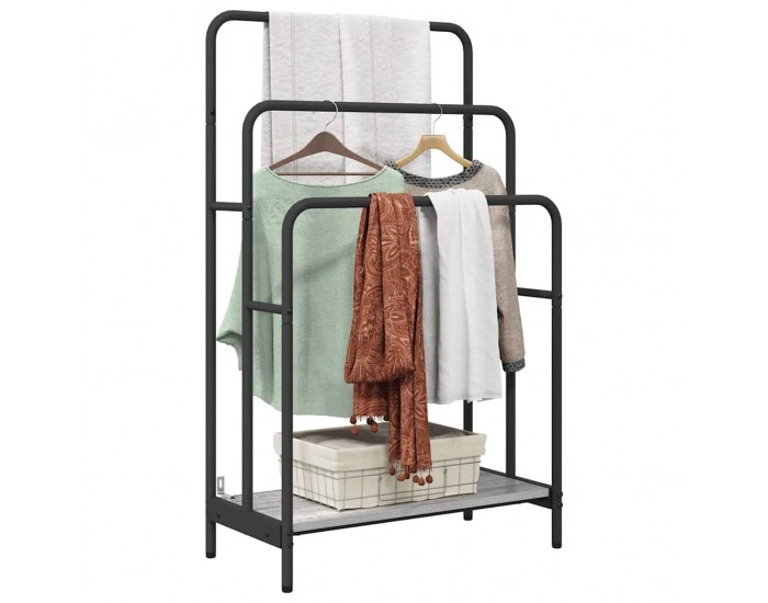 Sonata H Стойка за дрехи Сив сонома 60 x 30 x 100.5 см Инженерно дърво