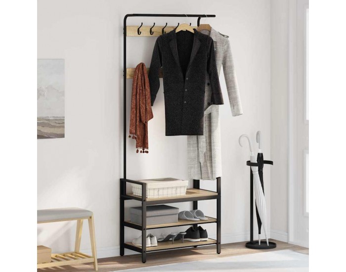 Sonata H Закачалка за палта дъб сонома 75 x 34 x 184 см Инженерно дърво