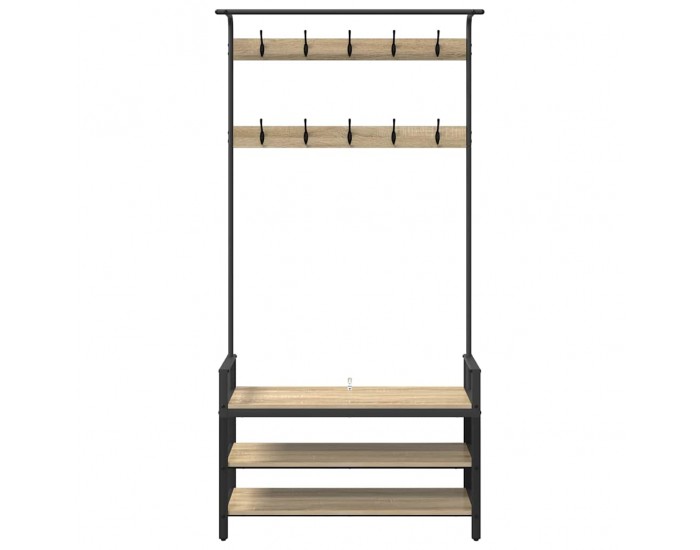 Sonata H Закачалка за палта дъб сонома 95 x 34 x 184 см Инженерно дърво