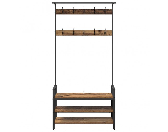 Sonata H Закачалка за палта Старо дърво 95 x 34 x 184 см Инженерно дърво