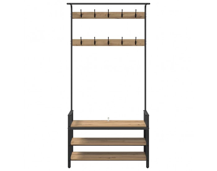 Sonata H Закачалка за палта дъб артизан 95 x 34 x 184 см Инженерно дърво