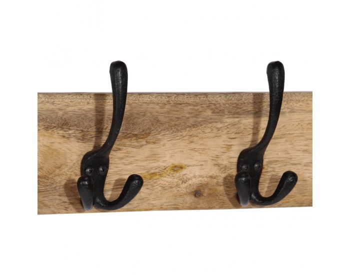 Sonata H Стенна закачалка с 4 куки манго масивно дърво